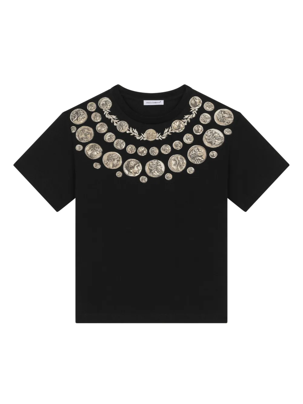 

Футболка с принтом Dolce & Gabbana Kids, черный