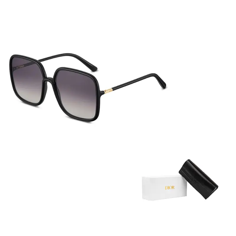 

DIOR Квадратные солнцезащитные очки унисекс черные