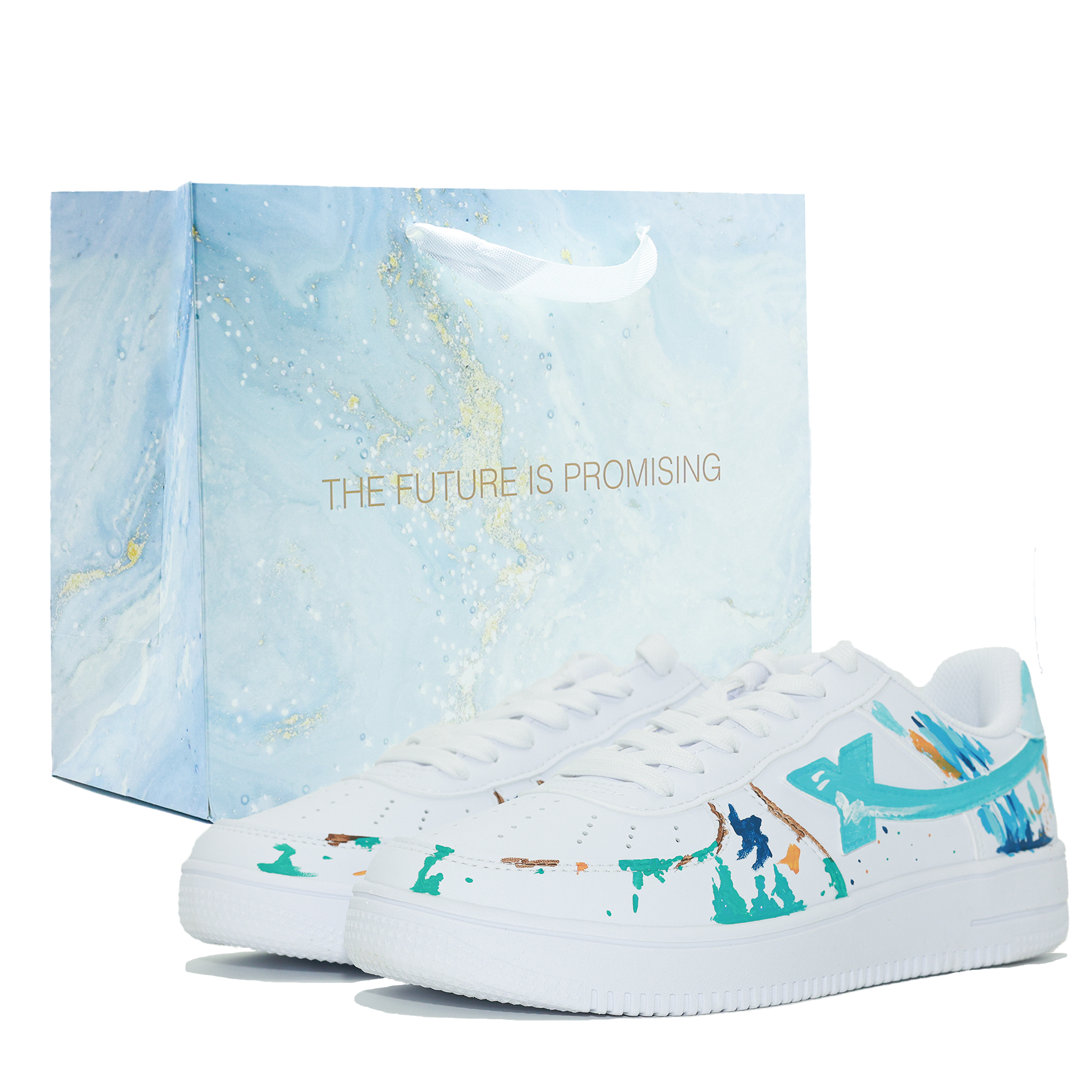 

XTEP Кроссовки Air Force One с низким верхом для скейтборда, противоскользящие, износостойкие, мужские, белые