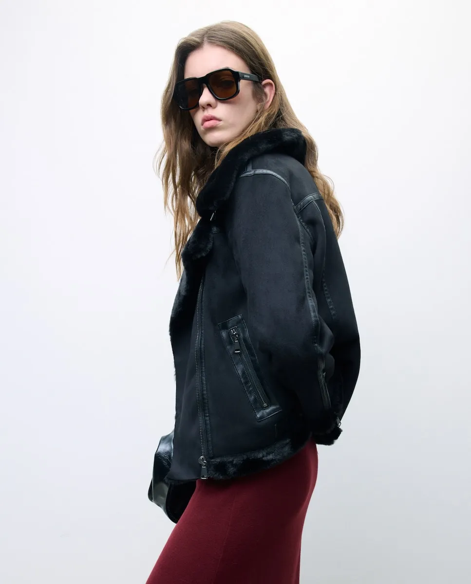 

Женская двухсторонняя куртка идеальна Tintoretto, черный