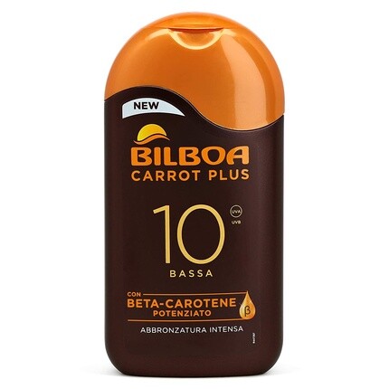 

Солнцезащитный лосьон Carrot Plus Spf 10 с низкой защитой, 200 мл, Bilboa