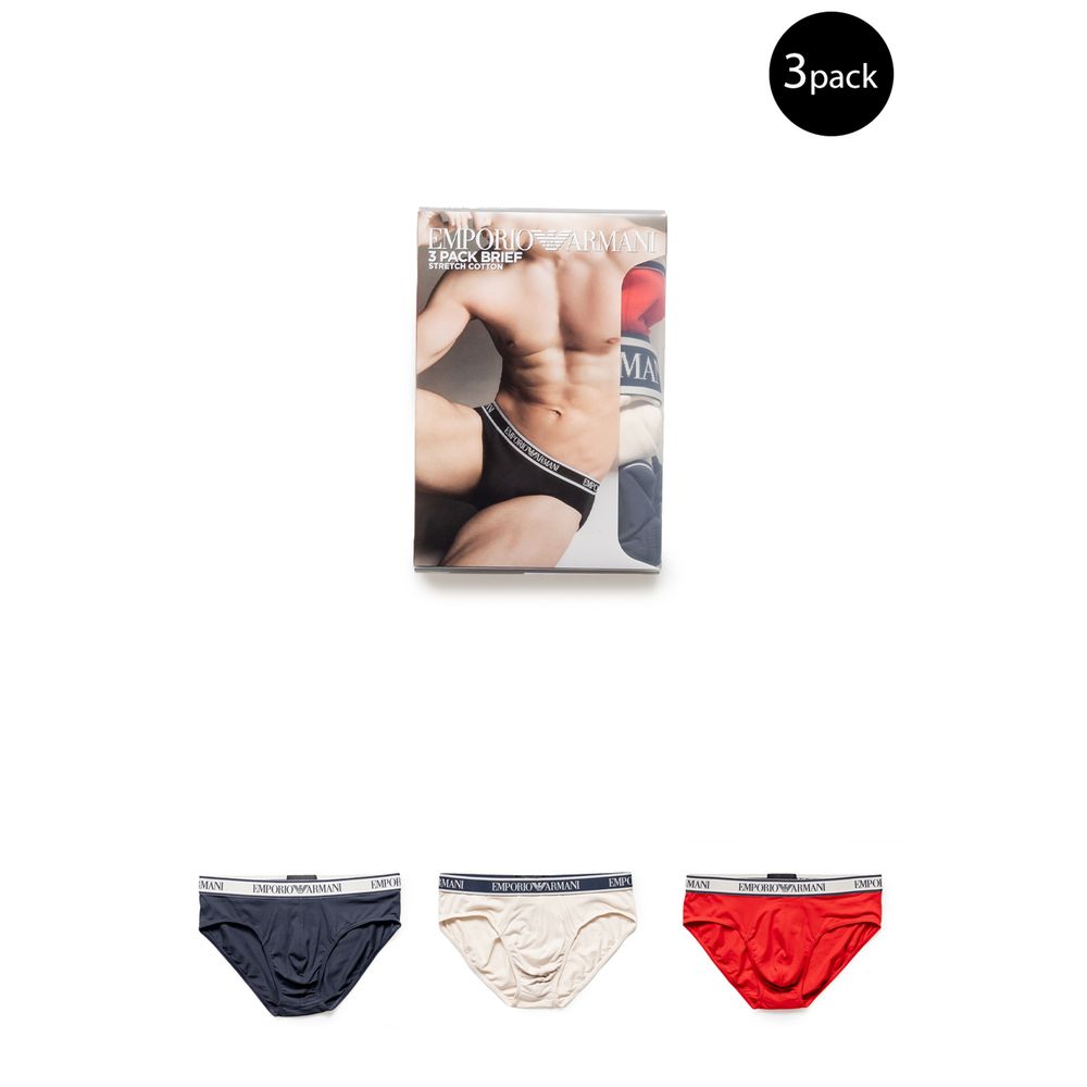 

Красное хлопковое нижнее белье Emporio armani underwear