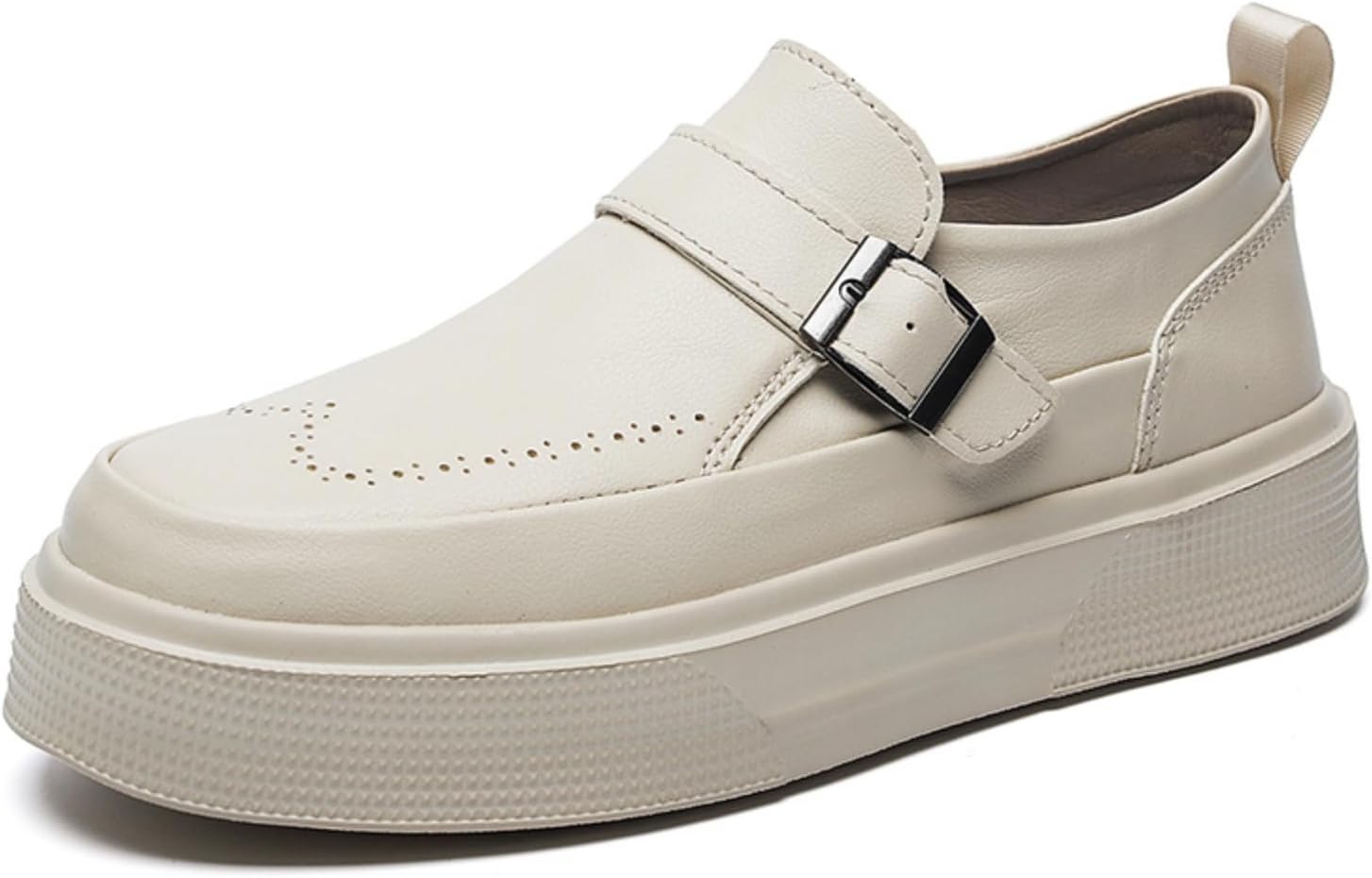 

Мужские лоферы с пряжкой и скользящей застежкой, стильная повседневная обувь- идеальны для городских прогулок, отдыха и ежедневных поездок Kpdwfms, слоновая кость