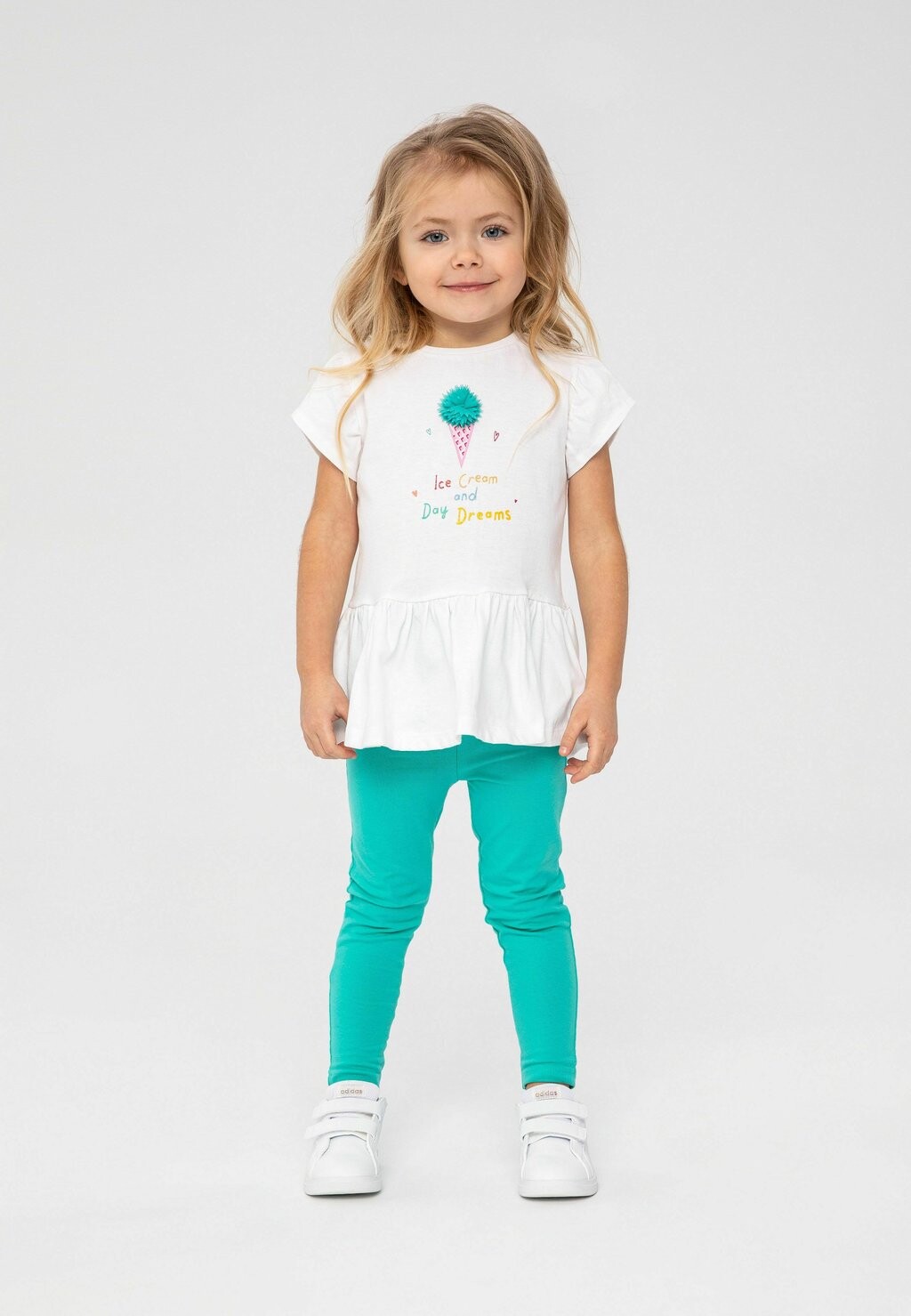 

Футболка с принтом 2 PCS SET MINOTI, цвет white/mint