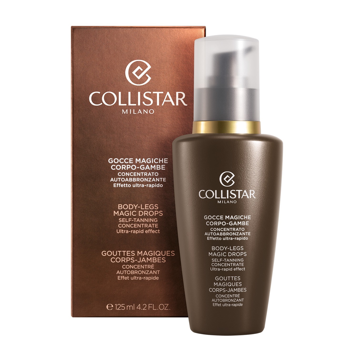 Средство для загара sun care body-legs magic drops Collistar, объем 125 мл — фото 3