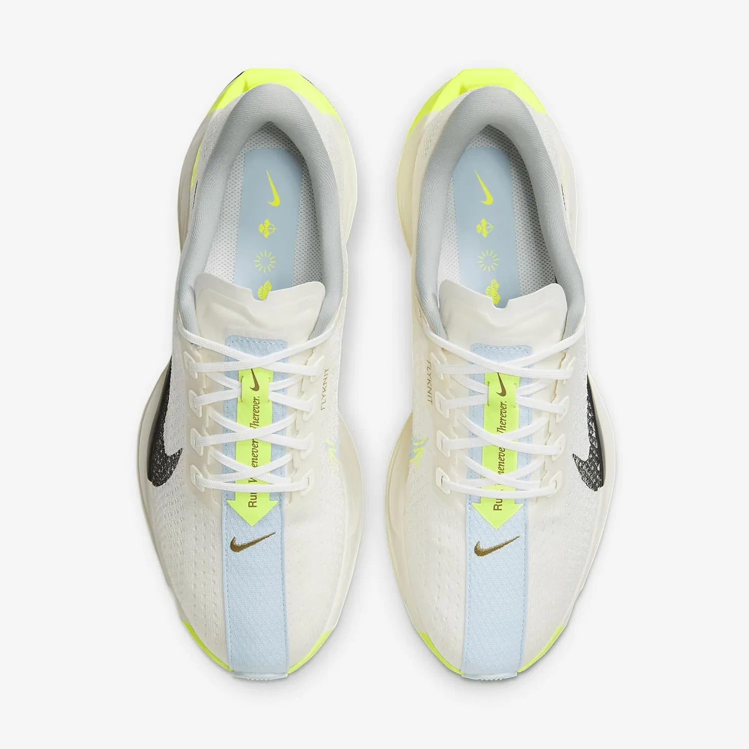 Мужские беговые кроссовки Nike Pegasus Plus FQ7262 для бега по шоссе, Sail Pale Ivory Volt Black — фото 4