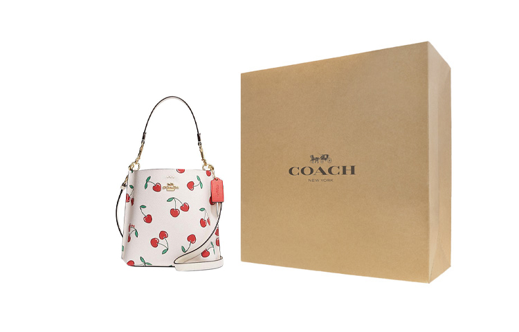 

COACH Сумка-ведро Mollie из искусственной кожи маленького размера белая