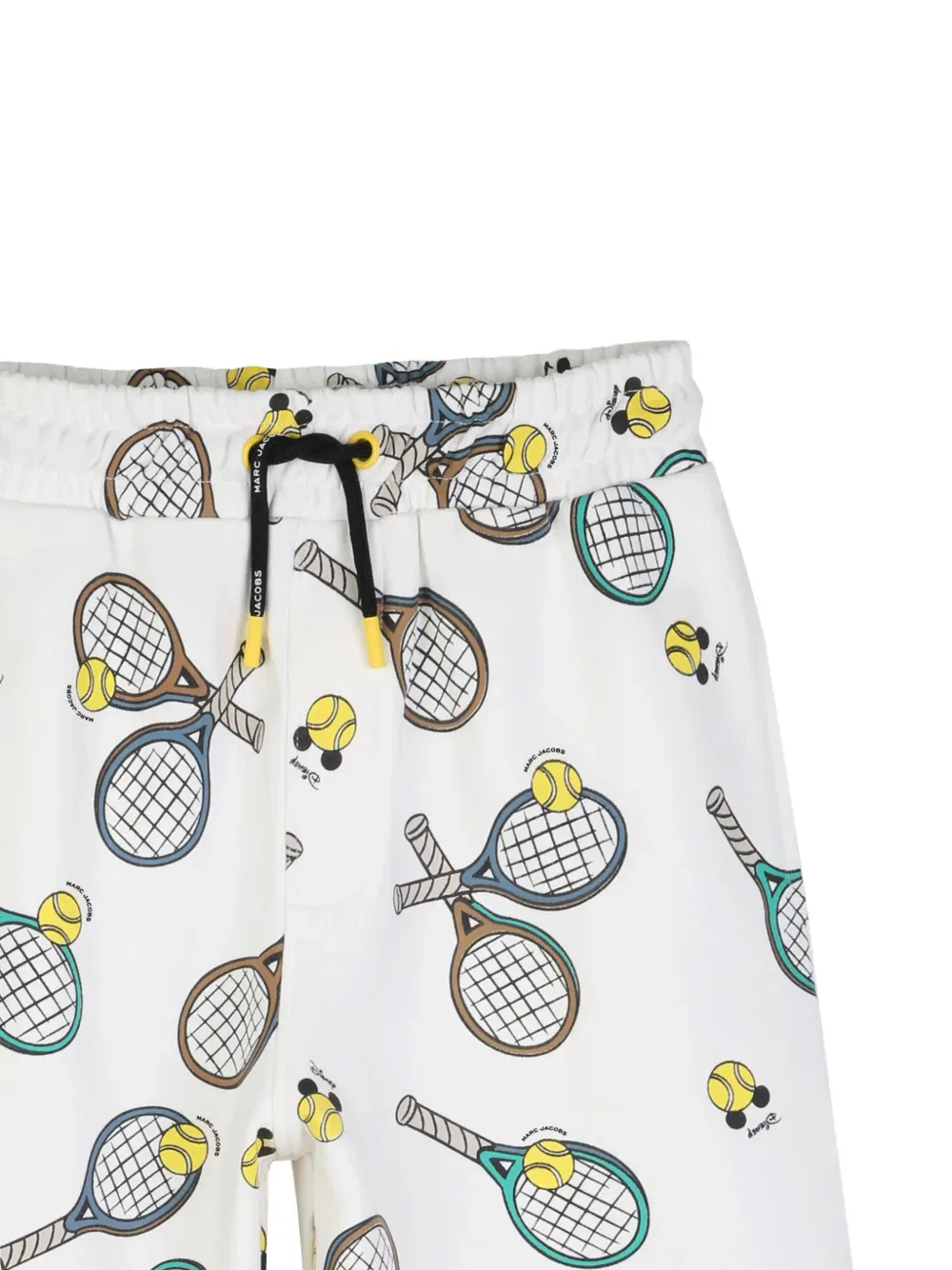 Шорты на завязках с принтом в виде Микки Мауса для тенниса Marc Jacobs Kids, белый — фото 3