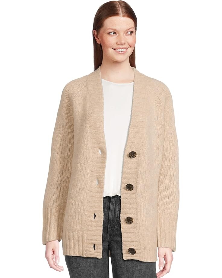 

Свитер Madewell Fluffy Wool Baker Cardigan, цвет Heather Powder