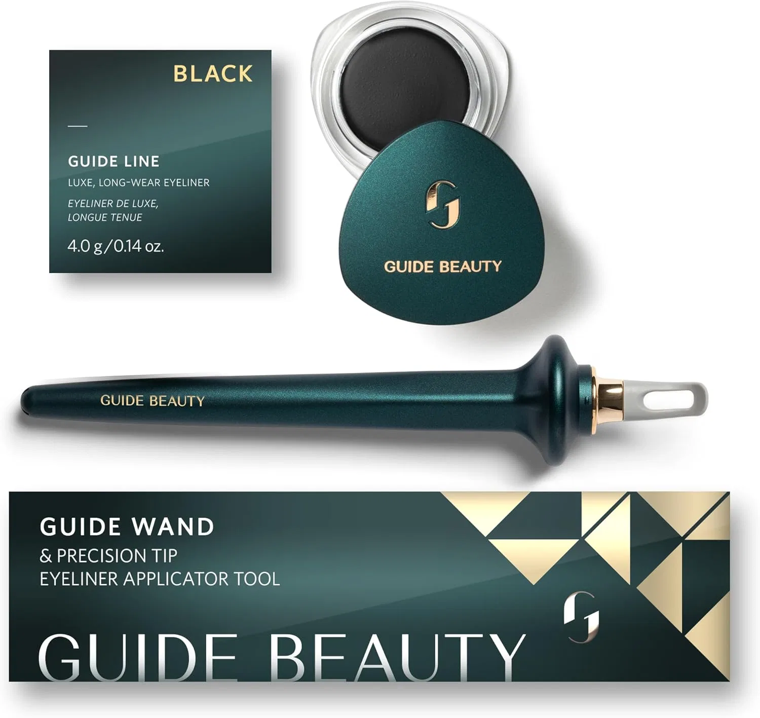 Подводка для глаз Guide Beauty Duo с кремовой текстурой, черный