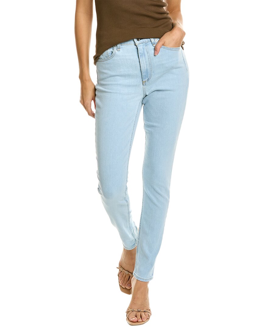 

Rag & bone Nina Paeonia узкие джинсы с высокой посадкой, синий