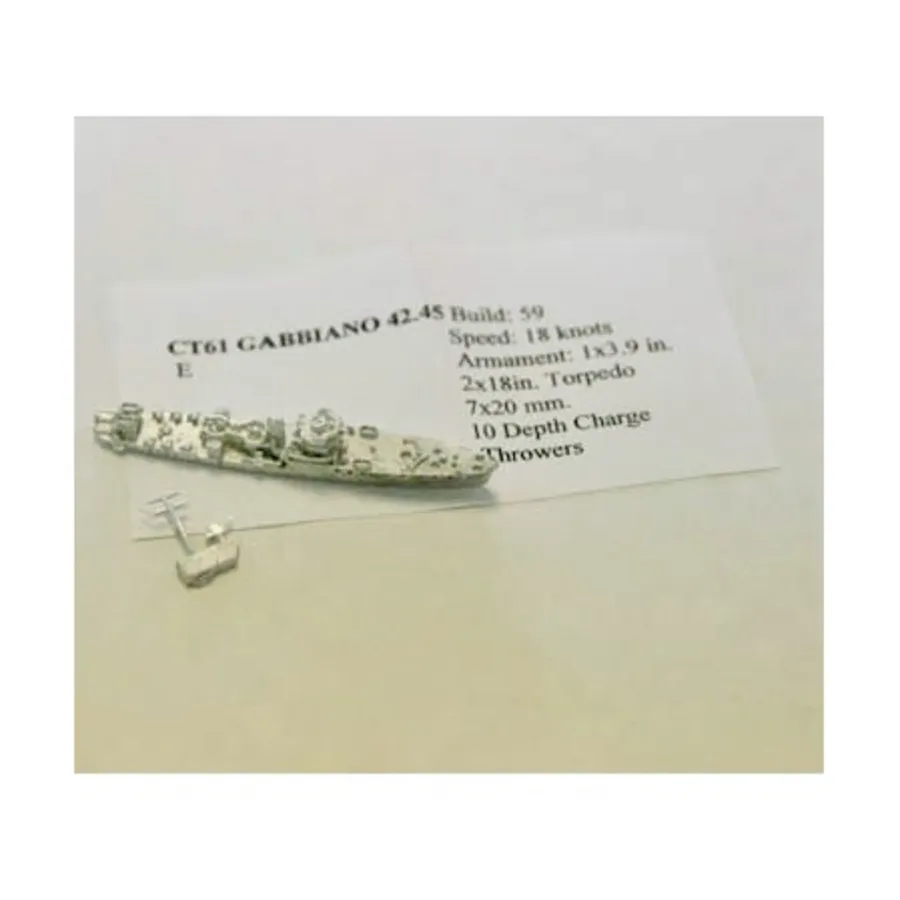 

Габбиано, Figurehead Ships - WWII Coastal Forces - Italian (1:1250) (Noble Miniatures)