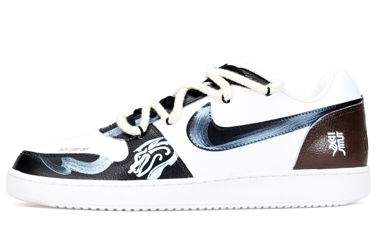 

Кроссовки Nike EBERNON Skateboarding Shoes Men Low-top White/Black/Brown, белый