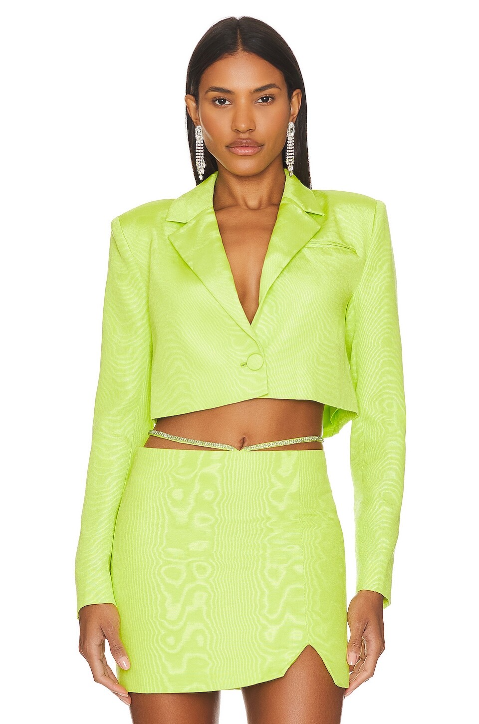 

Пиджак Camila Coelho Hannah Cropped, цвет Apple Green