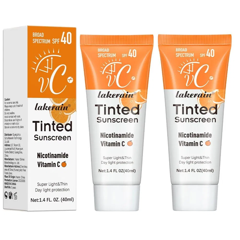 Солнцезащитный крем для лица SPF 40 с витамином С (2 шт.) Beliky Girl, A2