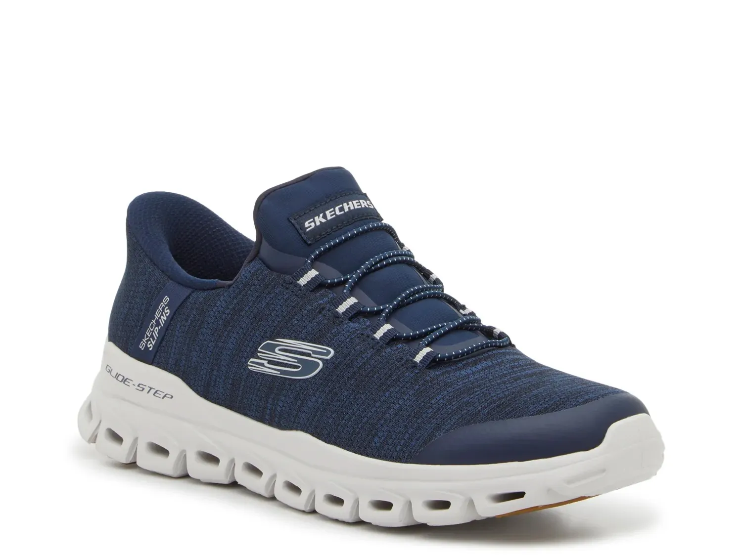 

Кроссовки Skechers Hands Free Slip-Ins Glide Step Zefyr Slip-On — мужские, темно-синие