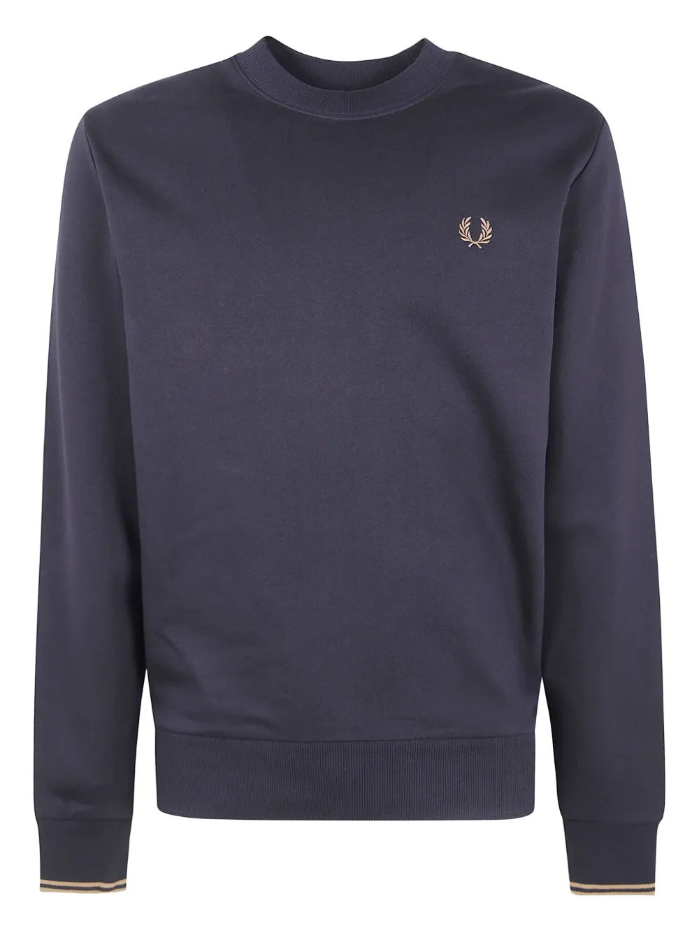 

Свитшот с логотипом и круглым вырезом Fred Perry, черный