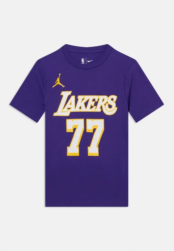 Футболка Nike Performance с принтом NBA Los Angeles Lakers Luka Doncic, фиолетовый полевой — фото 3
