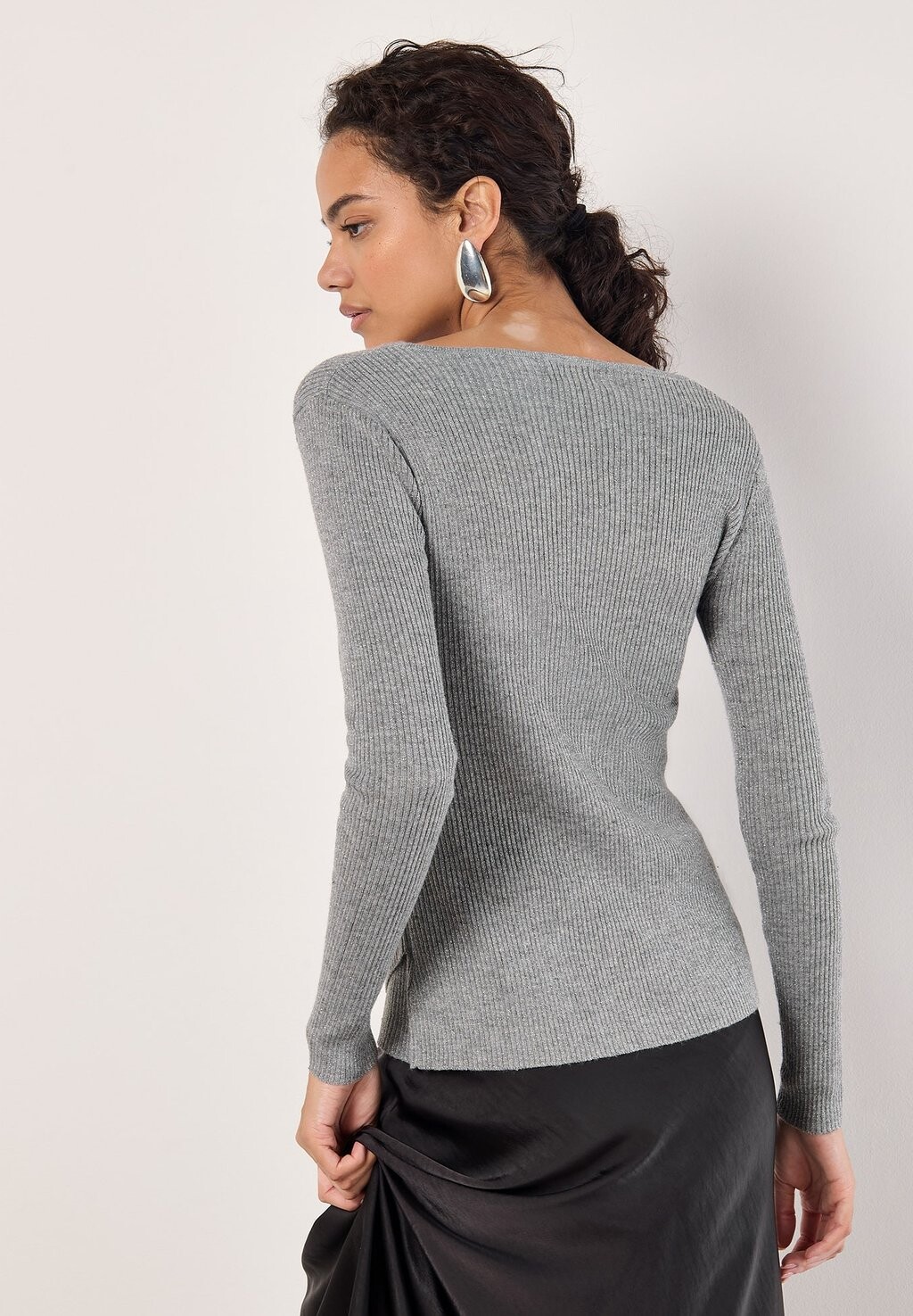 

Джемпер SPARKLE WRAP Apricot, серебристый