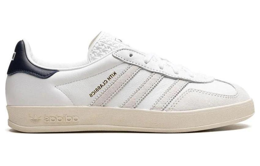 Adidas Gazelle Indoor Kith Classics White Navy Adidas Originals, Белый Синий — фото 2