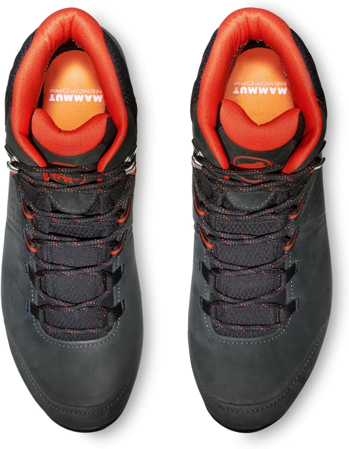 Мужские походные ботинки Mammut Mercury IV Low GTX, титан-ярко-красный, подошва Vibram, 3D мемо-пена, комфорт для дневных походов, черный/красный — фото 4