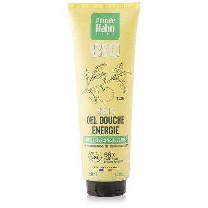 

Petrole Hahn BIO Yuzu Energy Гель для душа 4в1 для тела, волос, лица и бороды — для всех типов кожи — тюбик 250 мл