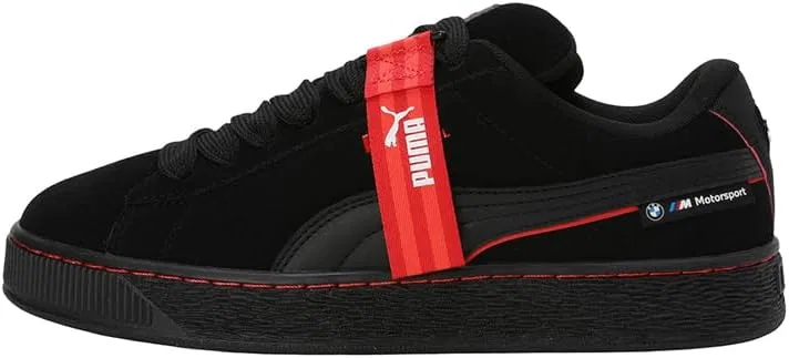 Кроссовки Puma Unisex Adult BMW MMS Suede XL, черный/красный — фото 2