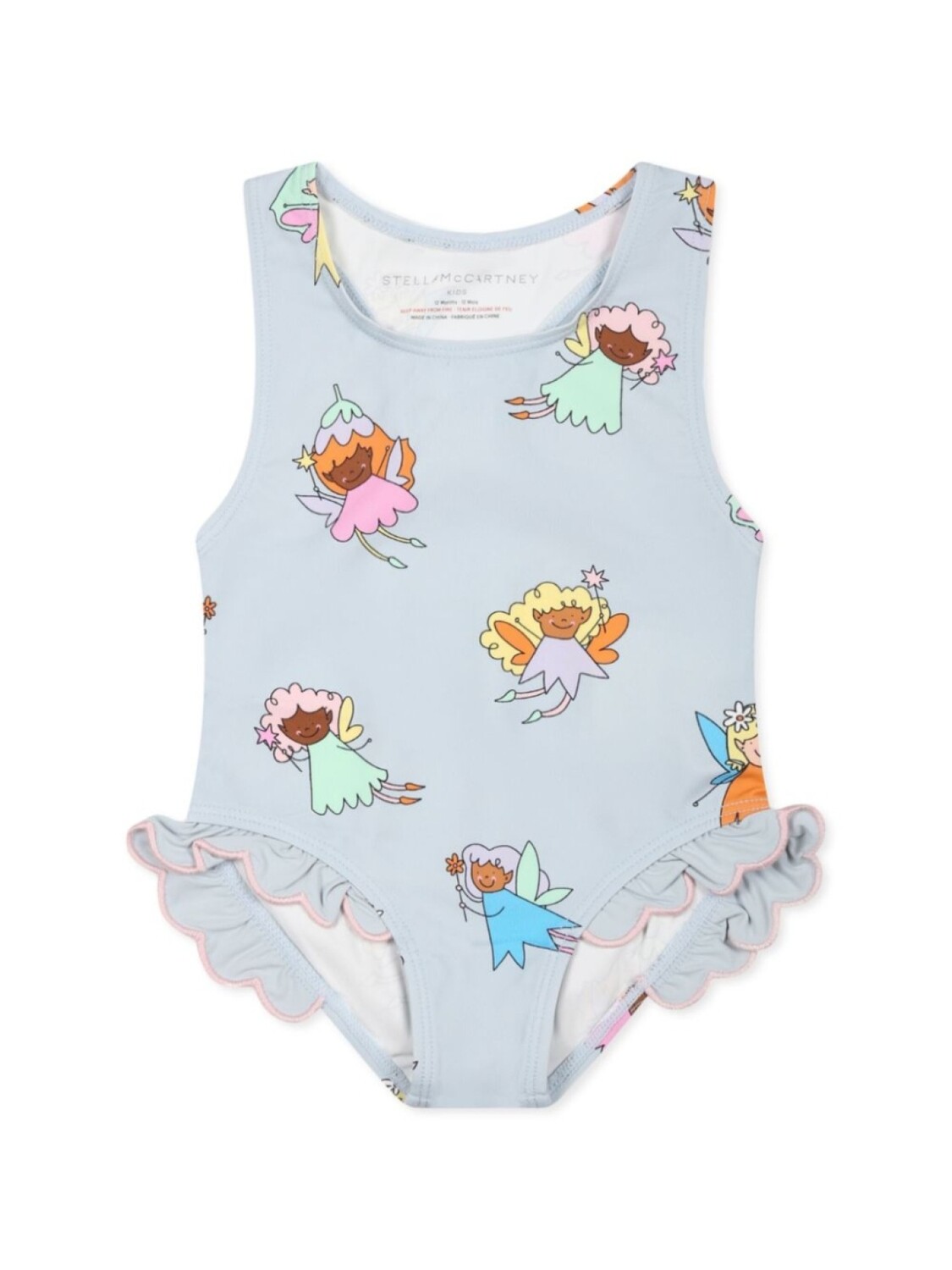 

Купальник с графическим принтом Stella McCartney Kids, синий