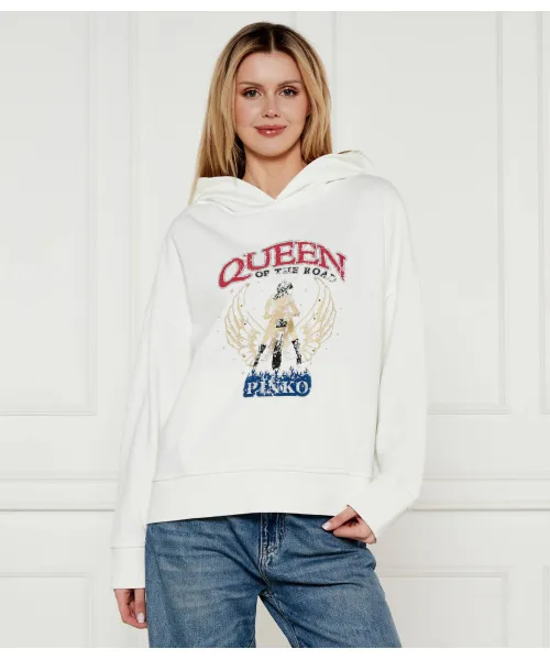 

Толстовка Макамба Regular fit Pinko, белый