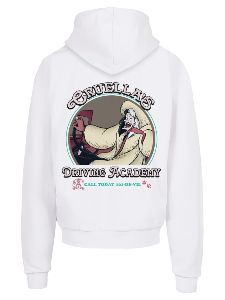 

Пуловер F4NT4STIC Ultra Heavy Hoodie Disney Villians Cruella Driving Academy, белый