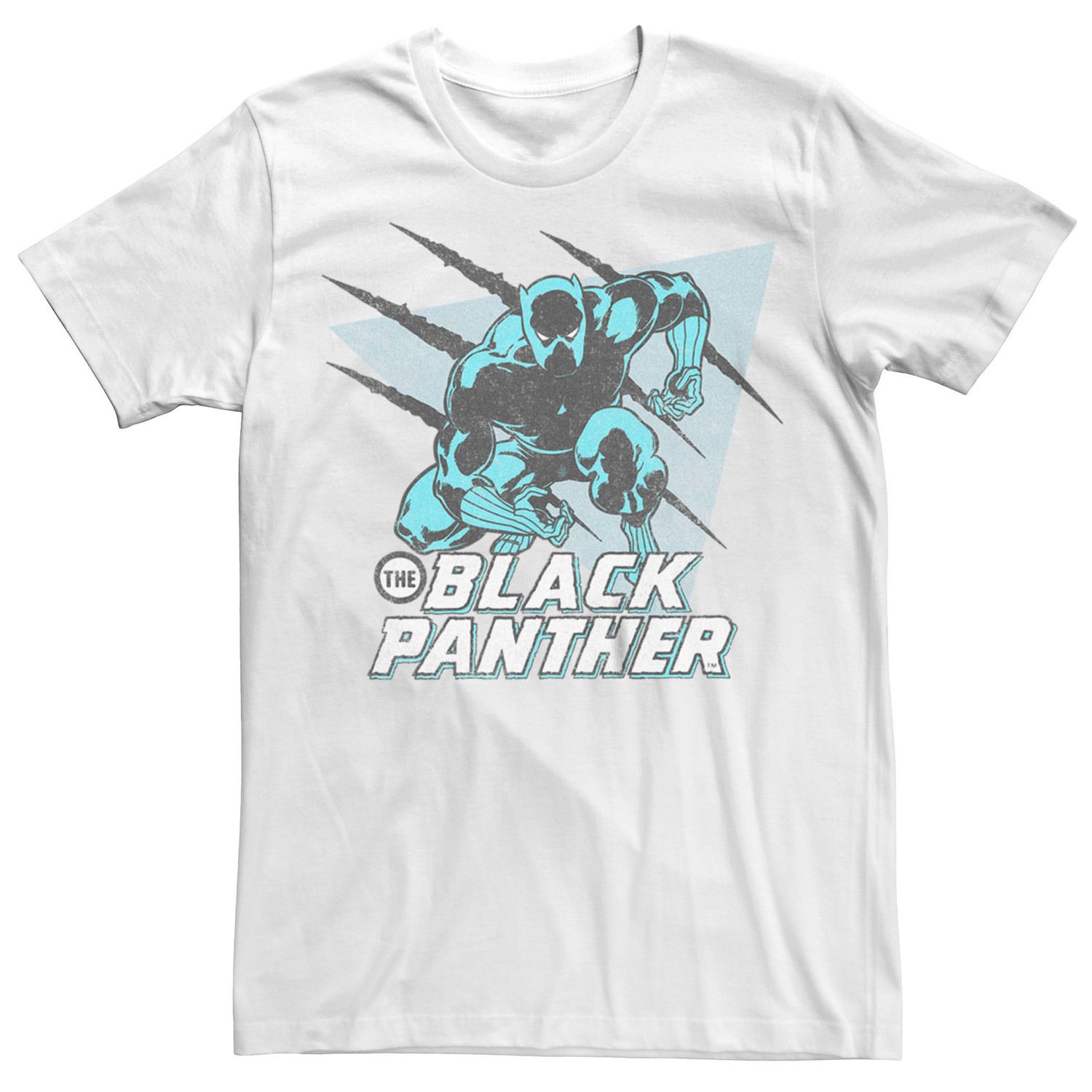 

Мужская футболка с рисунком Black Panther Scratches Pose Licensed Character