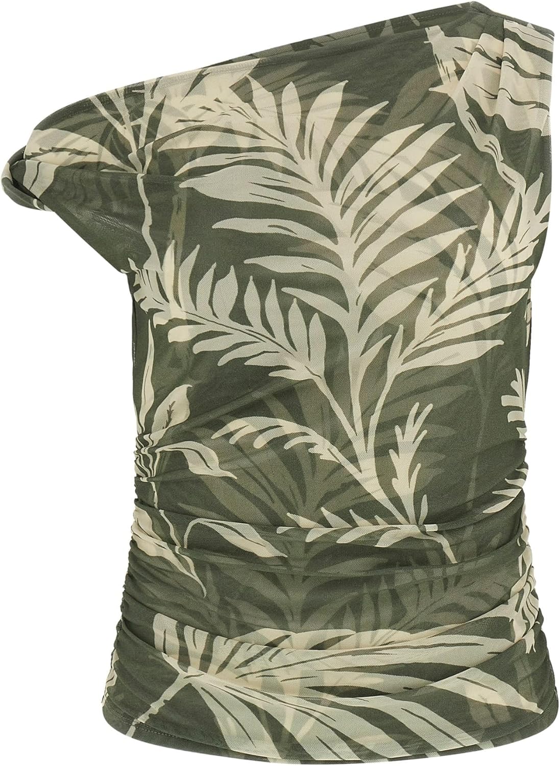 

Футболка GUESS Women's Eco Sleeveless Off Shoulder Mirin Top, Forest Tropical Print Green, Зеленый, Футболка GUESS Women's Eco Sleeveless Off Shoulder Mirin Top, Forest Tropical Print Green