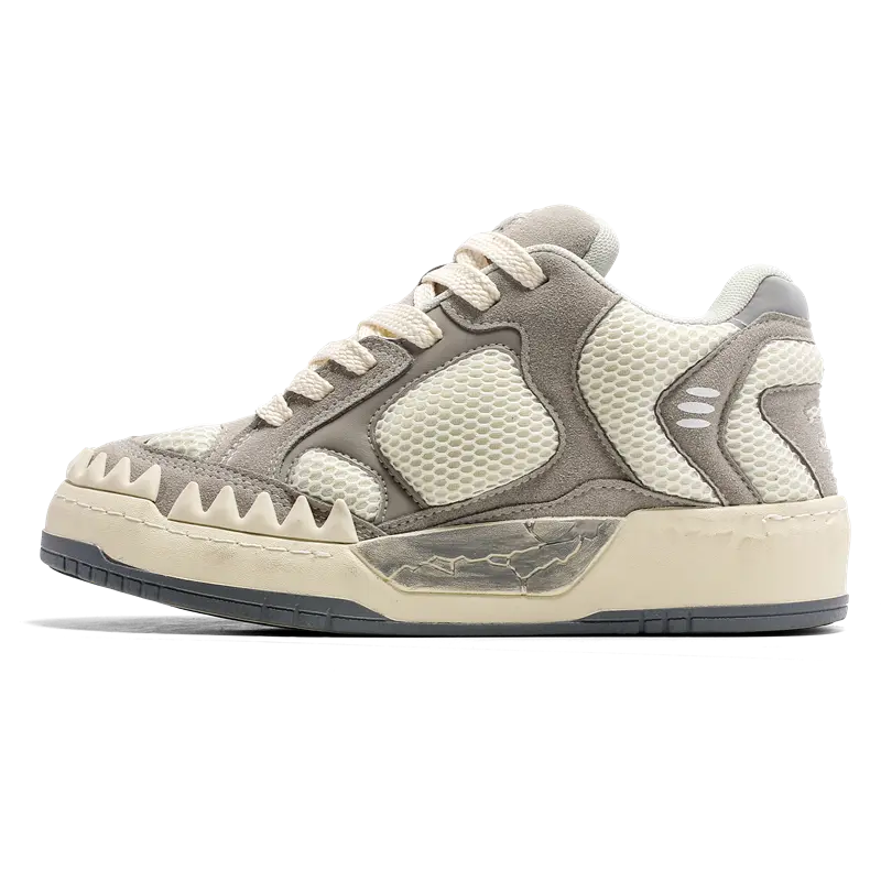 

Платформенные puffy обувь нескользящие, устойчивые к истиранию, дышащие, увеличивающие рост low top BAOZAOGONGYANG, белый