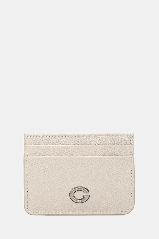 

Кожаный чехол для карт Guess, бежевый