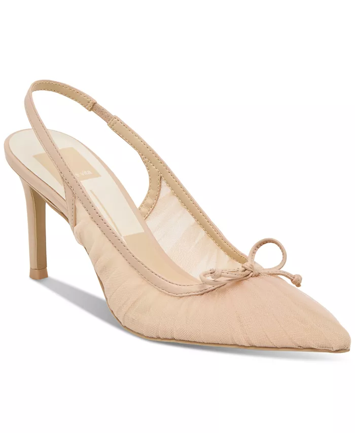 Женские туфли-лодочки Yela Tule Bow Slingback Dolce Vita, белый