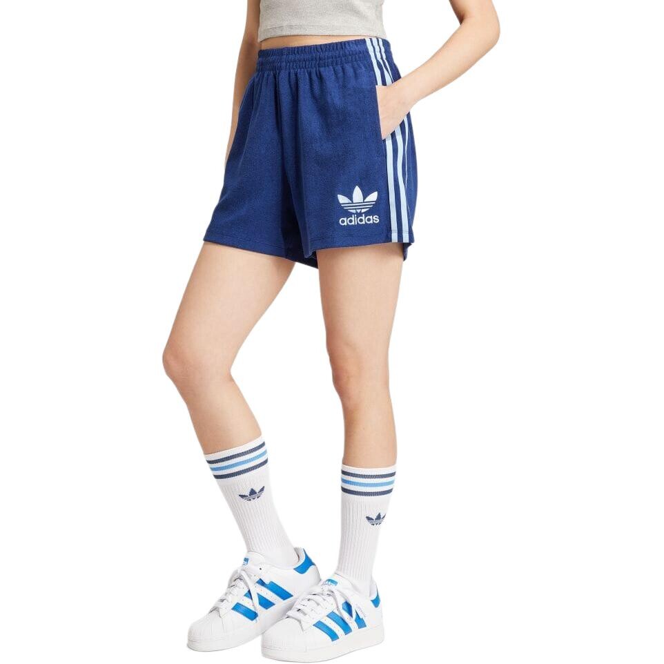FIEBIRD Повседневные шорты женские темно-синие Adidas Originals — фото 3