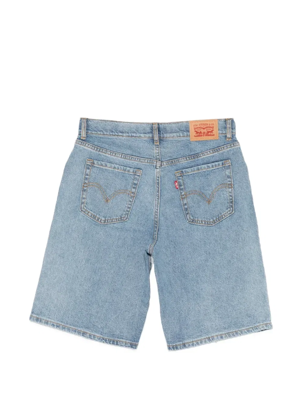 Выцветшие джинсовые шорты Levi'S Kids, синий — фото 2