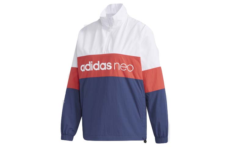 Adidas Neo Куртка женская бело-сине-красная, White/Technology Indigo/Honor Red — фото 2