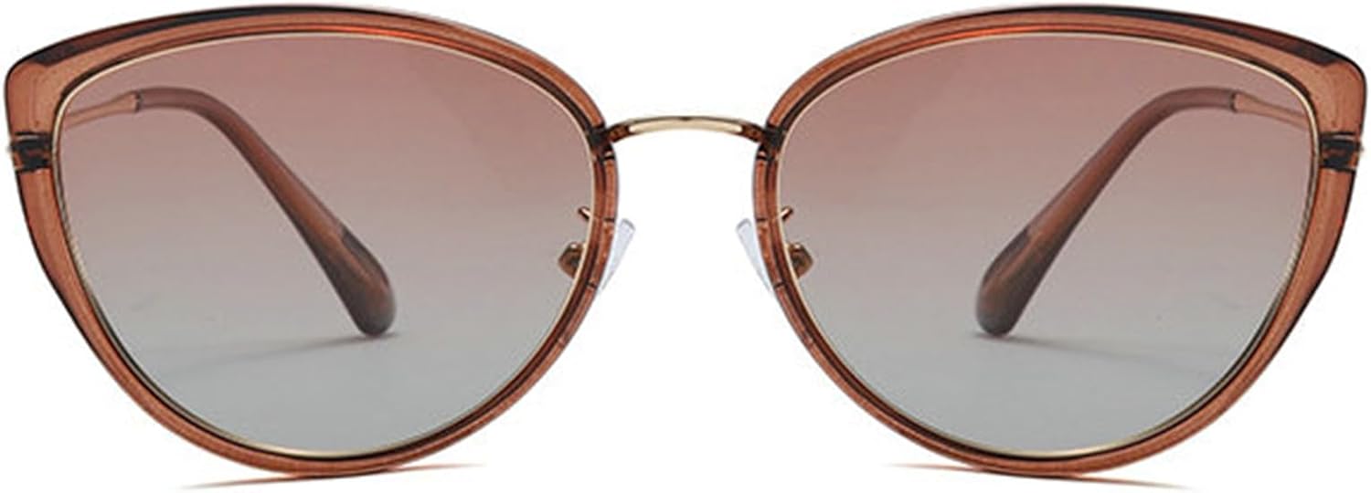 

Модные металлические солнцезащитные очки «кошачий глаз» от Helena для женщин и мужчин, стильные, с градиентным переходом цвета, винтажные, летние, для отдыха на природе и путешествий, овальные, с защитой от УФ-излучения UV400, C5