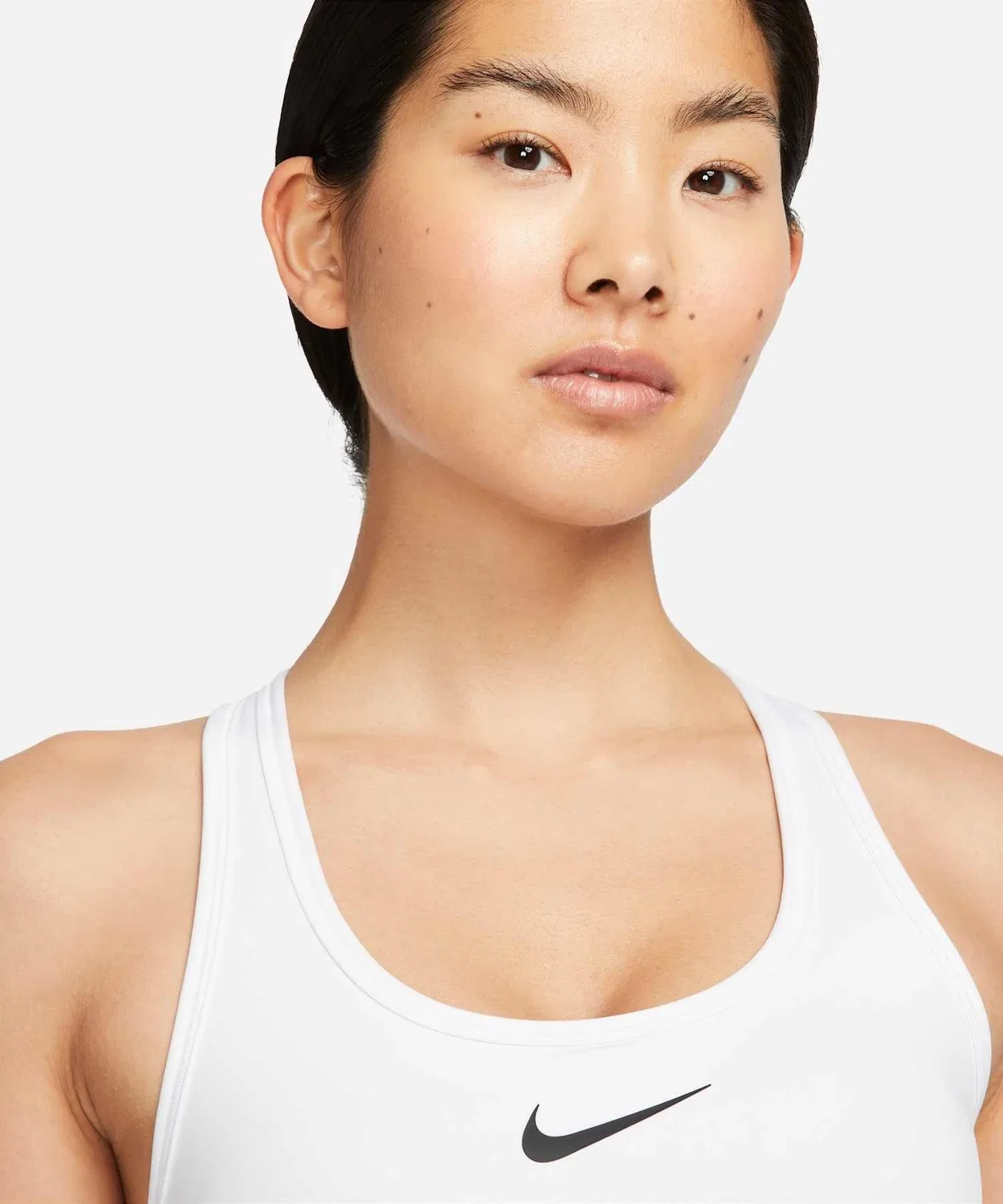 Спортивный бюстгальтер Nike Swoosh Medium Support Padded White — фото 3