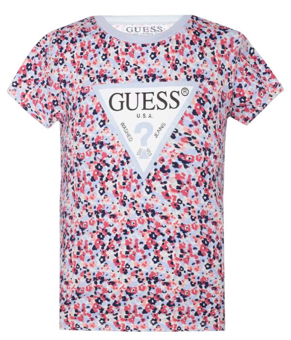 

Футболка детская Guess с цветочным принтом, мультиколор