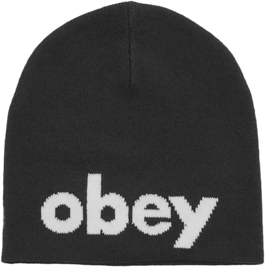 

Мужская шапка-бини с заглавными буквами Obey, Black