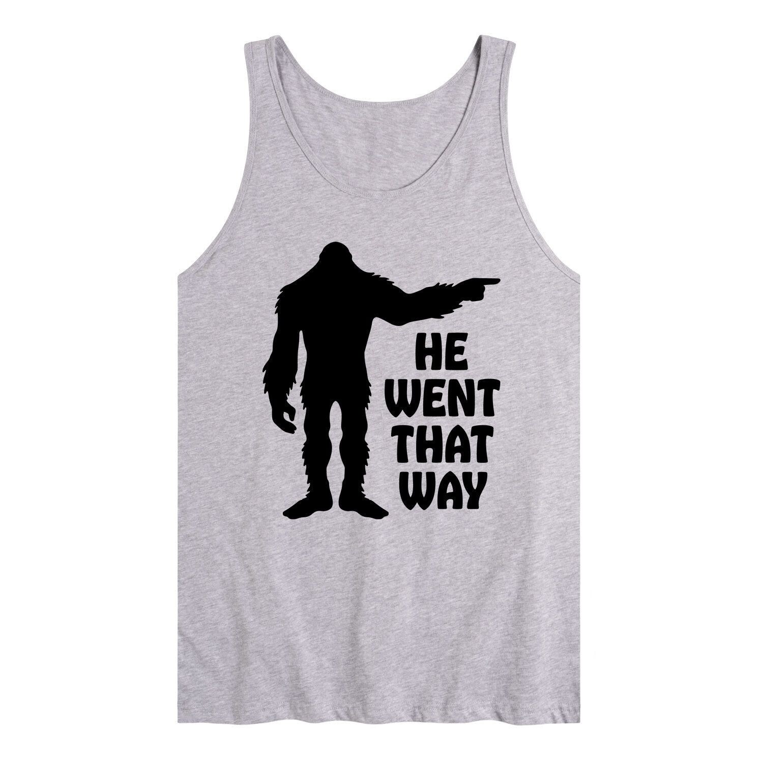 

Мужская майка Sasquatch He Went That Way Licensed Character