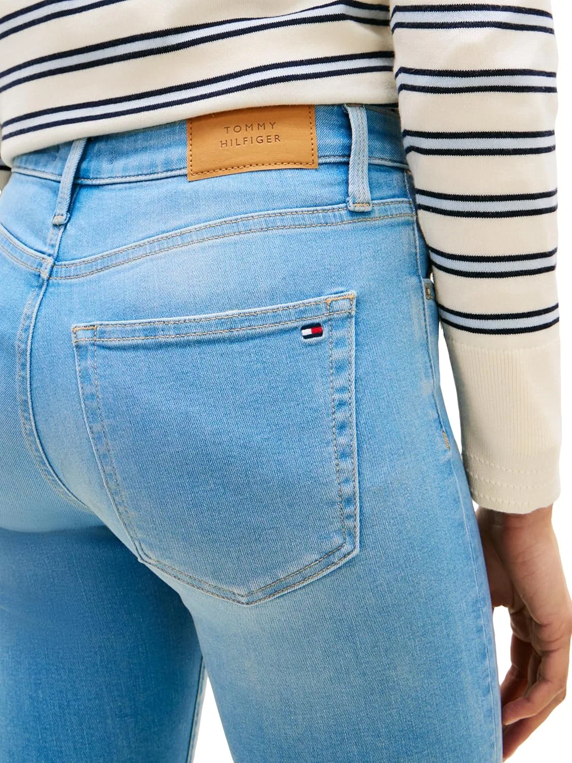 Джинсы скинни Tommy Hilfiger светло-синие — фото 2