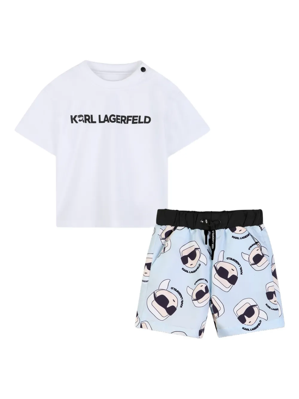 

Комплект шортов Ikonik Karl Karl Lagerfeld Kids, синий