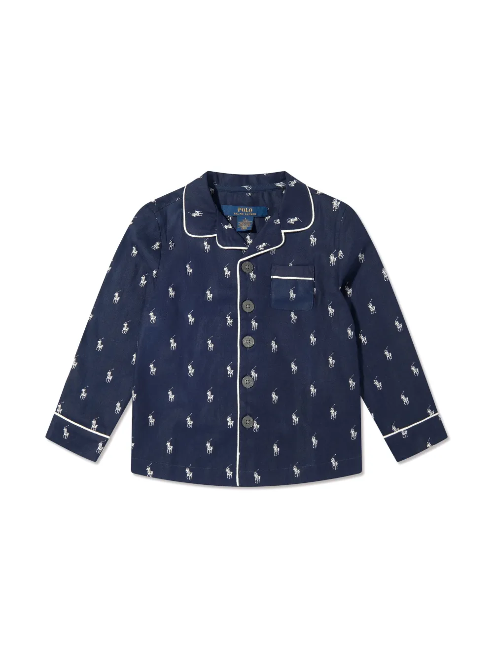 Пижама с логотипом POLO RALPH LAUREN KIDS, синий — фото 2