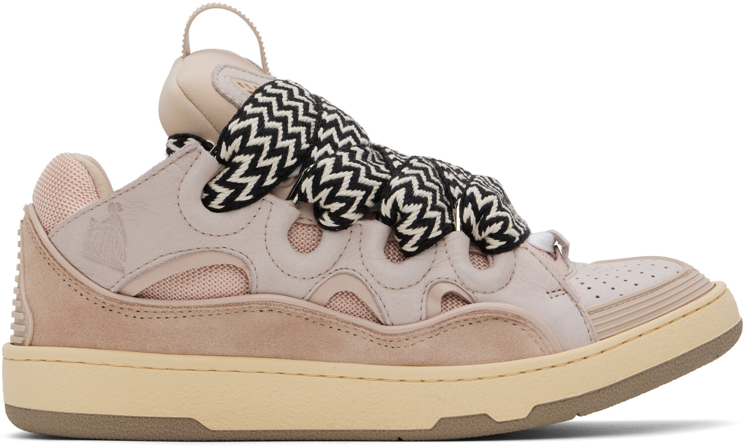 

Розовые кожаные кроссовки Curb Lanvin, Pale pink, Розовый, Розовые кожаные кроссовки Curb Lanvin, Pale pink
