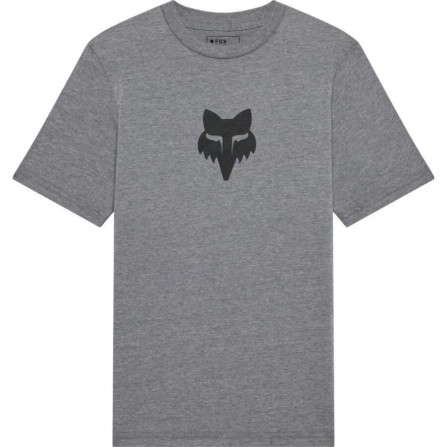 Детская футболка с изображением головы лисы Fox Racing, Heather Dark Grey
