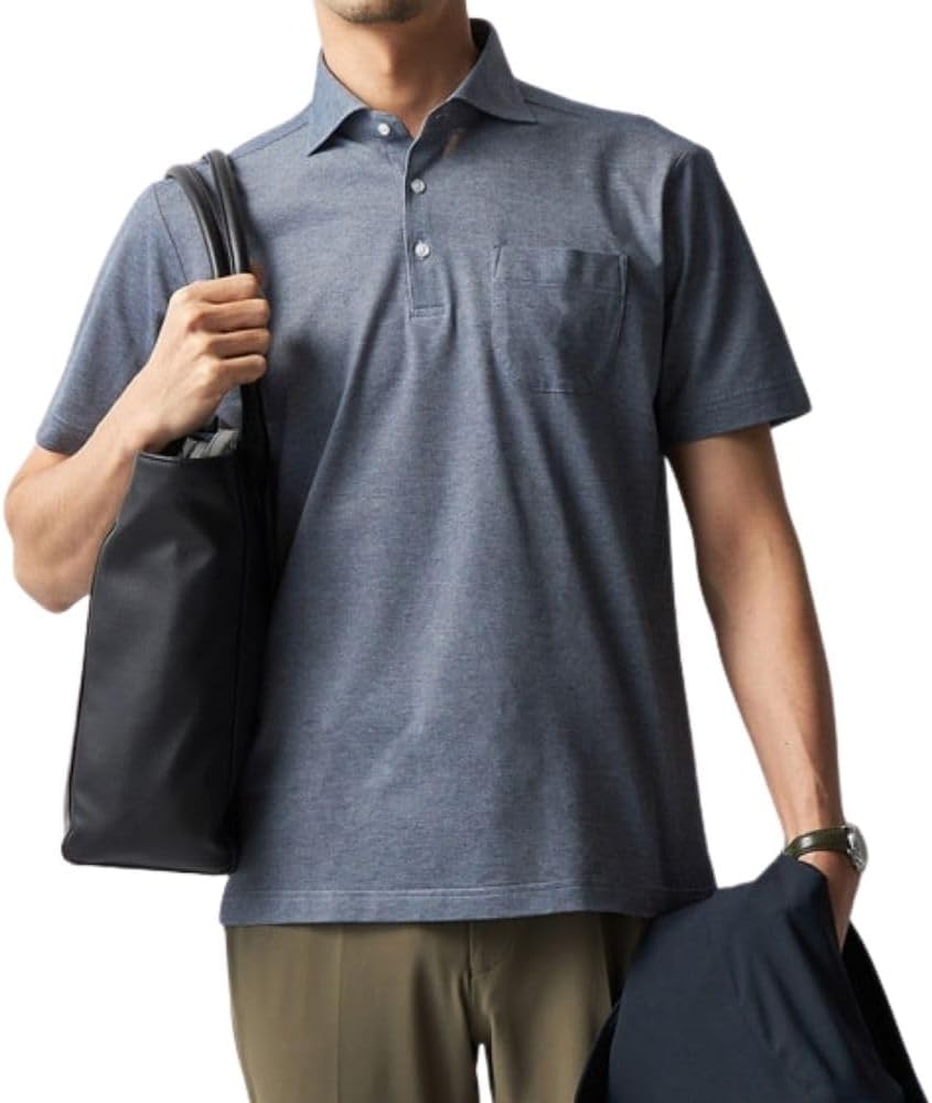 

Мужская поло-рубашка с коротким рукавом ORIHICA для деловых целей, синий