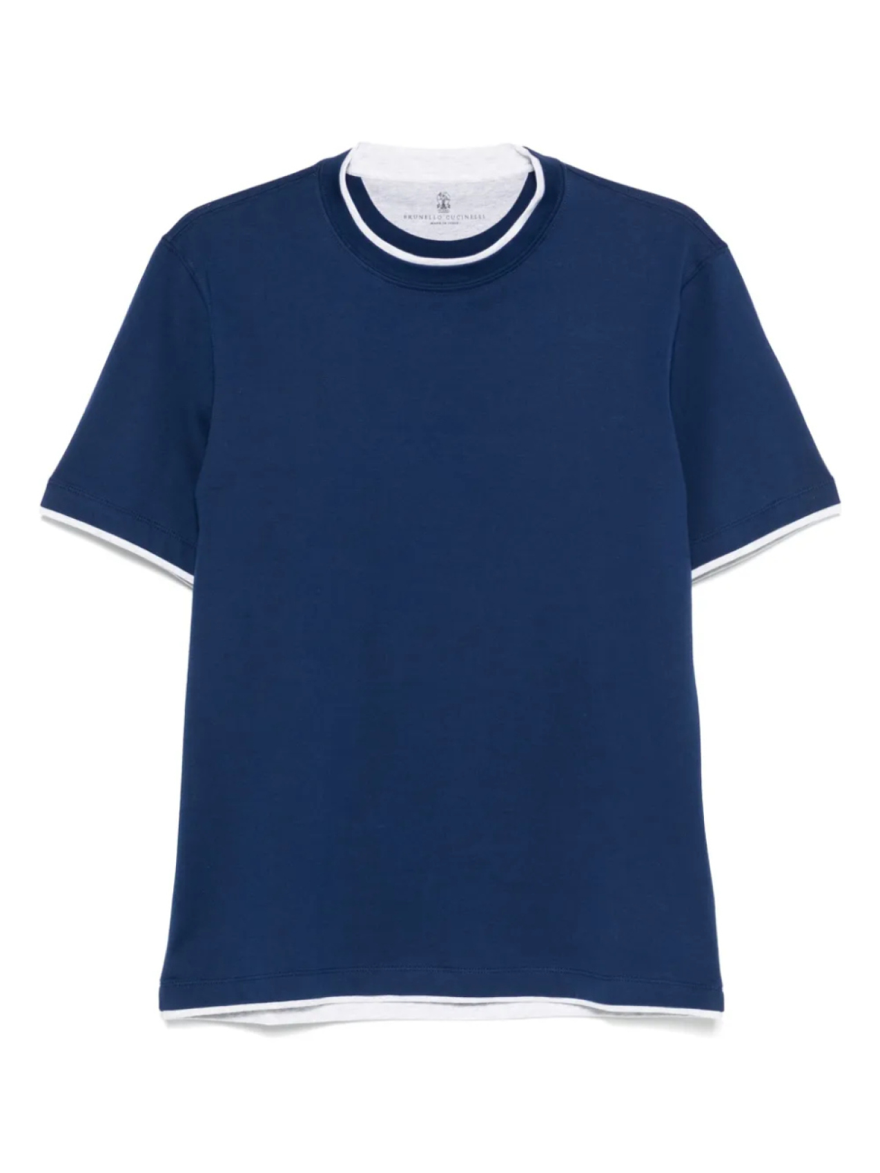 

Футболка из хлопка Brunello Cucinelli, синий